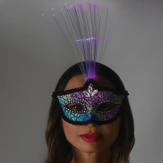 Fiber Optic Light Up Mask